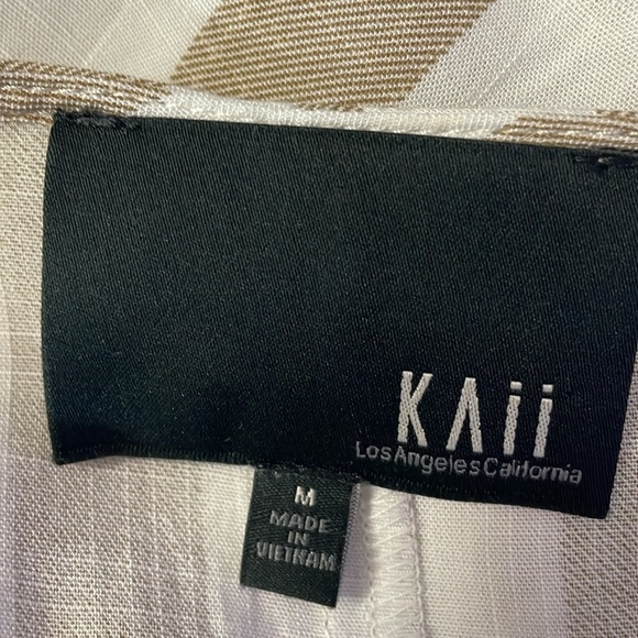 KAII Striped Tie Back Top - Picture 4 of 5